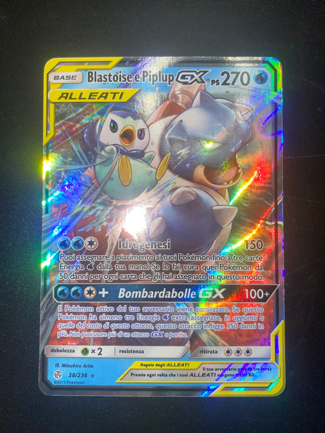 Blastoise & Piplup GX Eclissi Cosmica ITA Near Mint – Pokémon