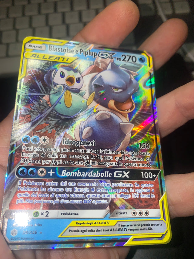 Blastoise & Piplup GX Eclissi Cosmica ITA Near Mint – Pokémon – foto 3