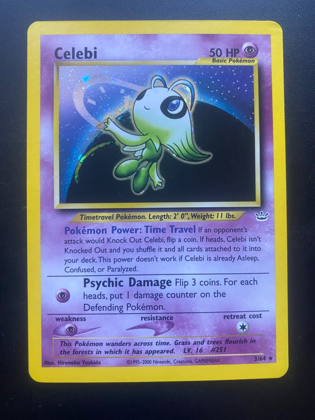Celebi 3/64 Holo ENG EX+ Neo Revelation – Pokémon
