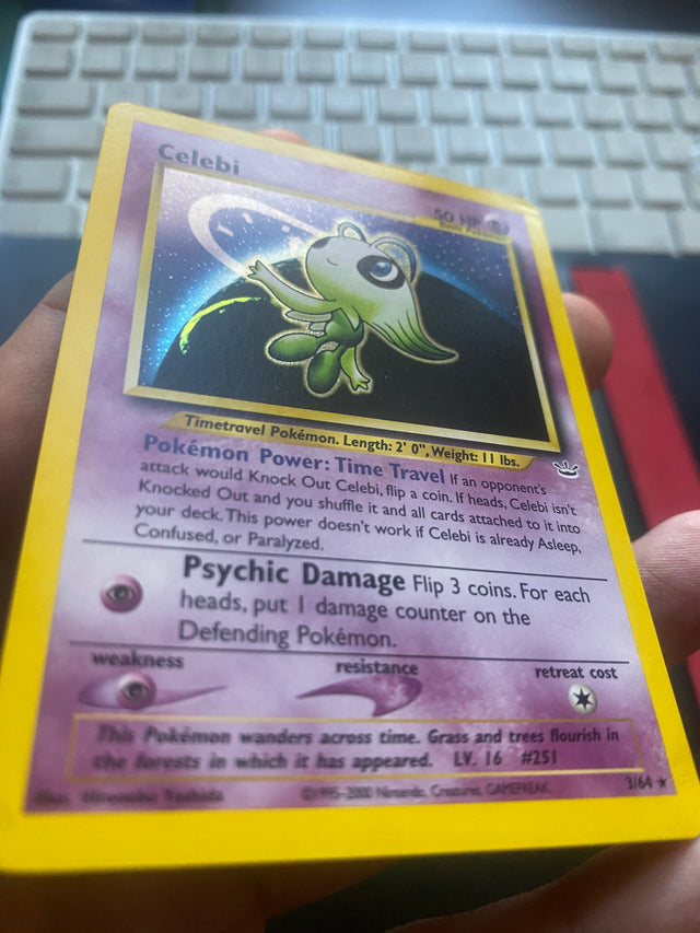 Celebi 3/64 Holo ENG EX+ Neo Revelation – Pokémon – foto 3