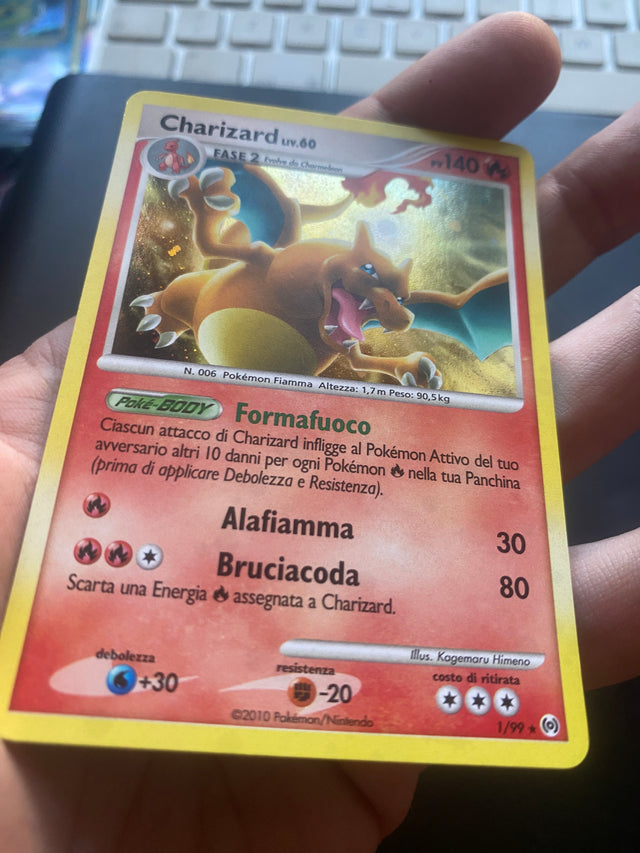 Charizard Lv.60 1/99 ITA Near Mint Platinum Arceus – Pokémon – foto 3
