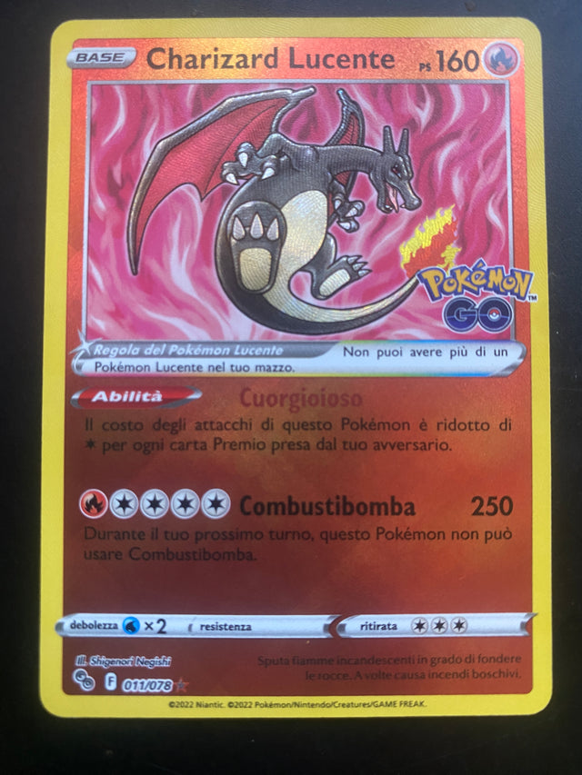 CHARIZARD LUCENTE  NM ITA – Pokémon