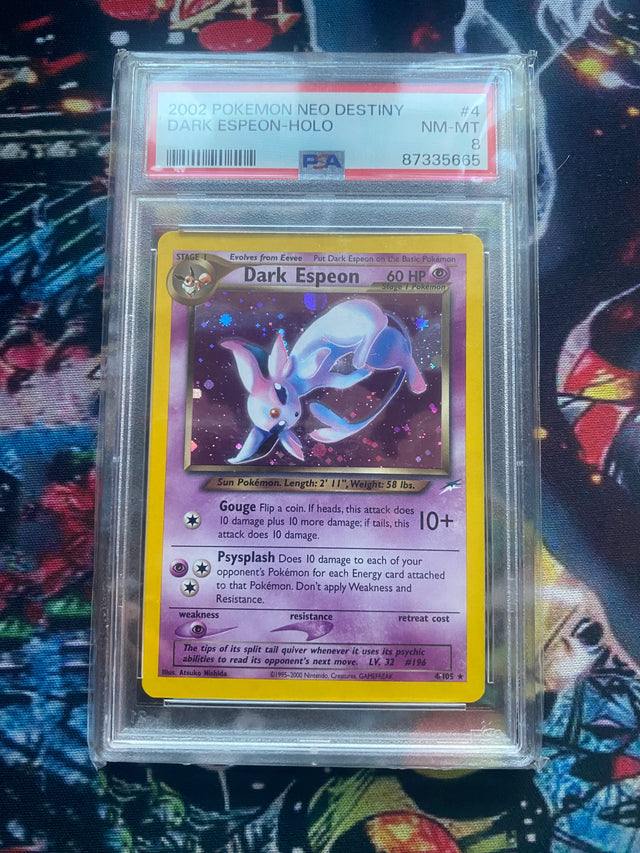 Dark Espeon Neo Destiny 4/105 ENG PSA 8 – Pokémon gradata