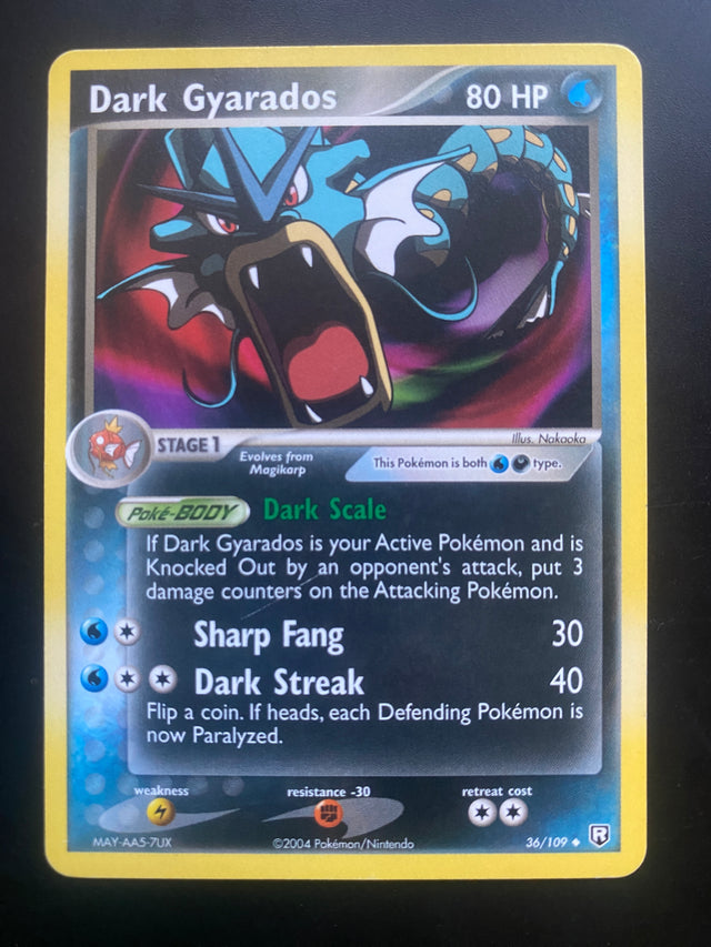 DARK GYARADOS 36/109  ENG EX – Pokémon