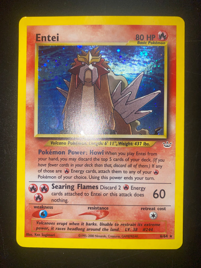 Entei ENG Holo 6/64 Neo Revelation EX+ – Pokémon