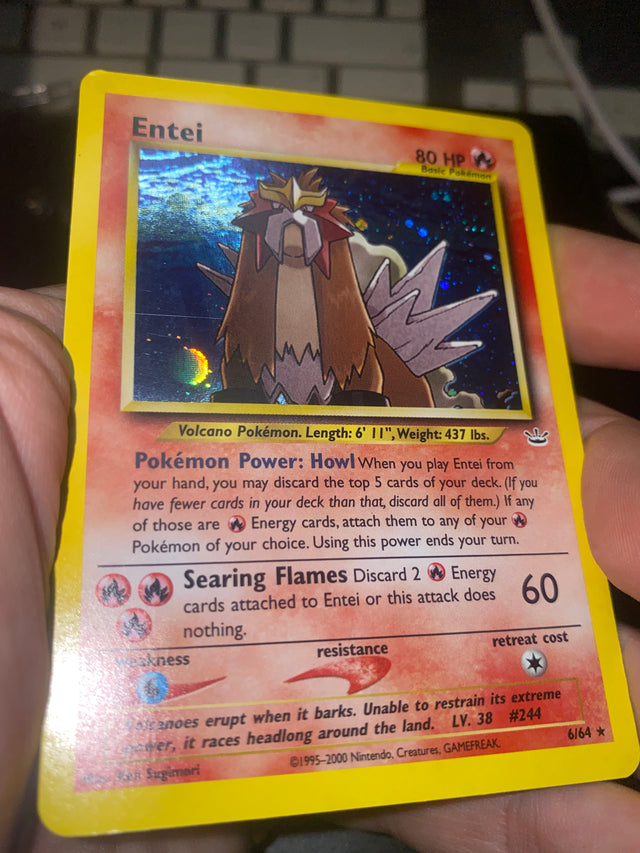 Entei ENG Holo 6/64 Neo Revelation EX+ – Pokémon – foto 3