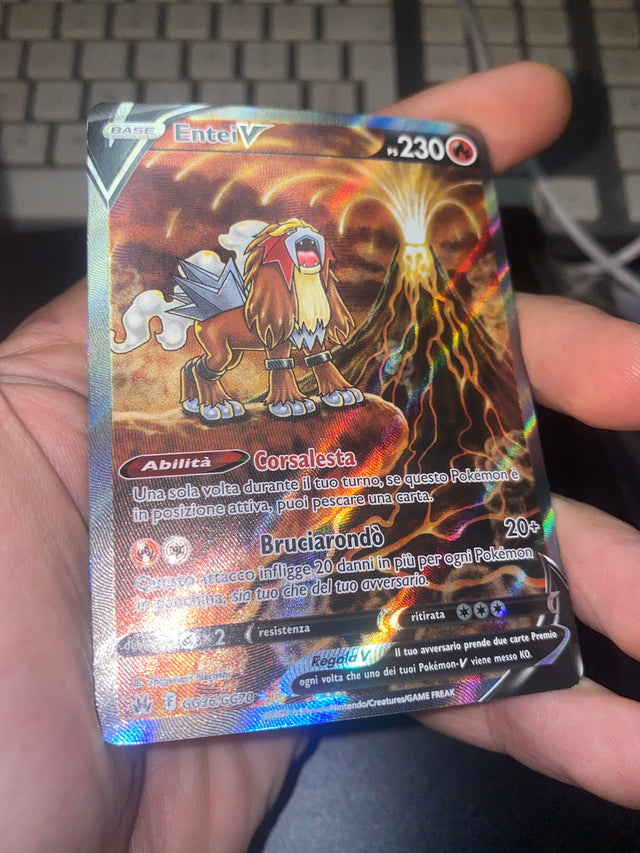 Entei V GG36 ITA Near Mint Crown Zenith – Pokémon – foto 3