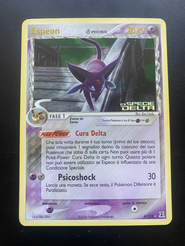 Espeon δ 4/113 Specie Delta Stamped ITA Near Mint – Pokémon