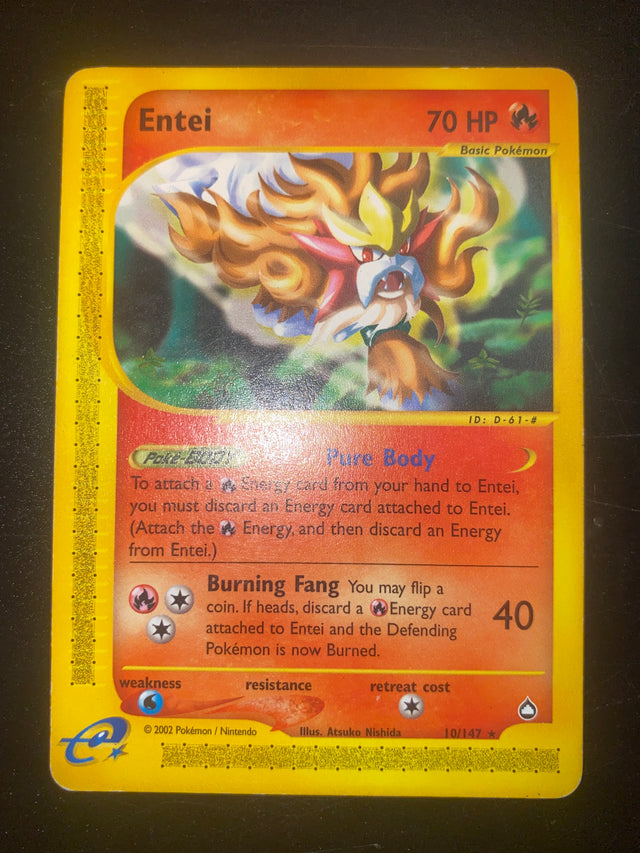 Entei Acquapolice 10/147 ENG Aquapolis GOOD – Pokémon