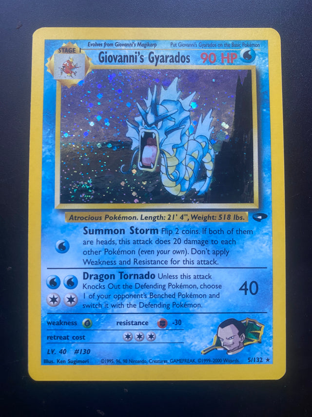 Giovanni's Gyarados ENG 5/132 EX+ Gym Challenge – Pokémon
