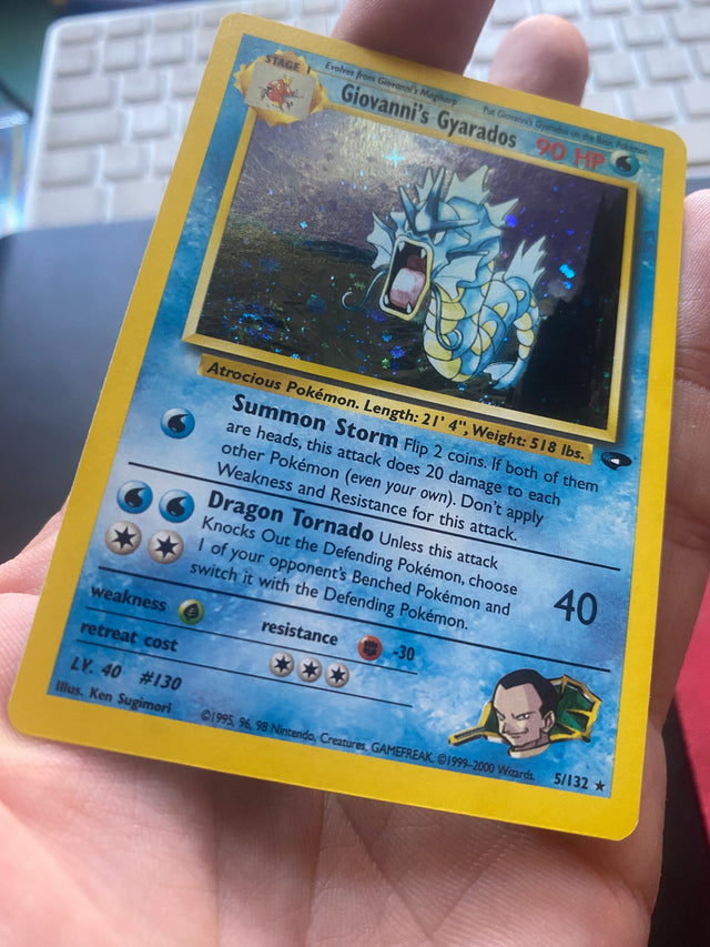 Giovanni's Gyarados ENG 5/132 EX+ Gym Challenge – Pokémon – foto 3