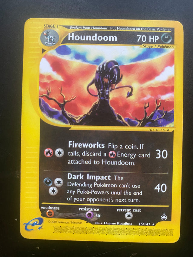 Houndoom 15/147 ENG No Holo GOOD Aquapolis – Pokémon