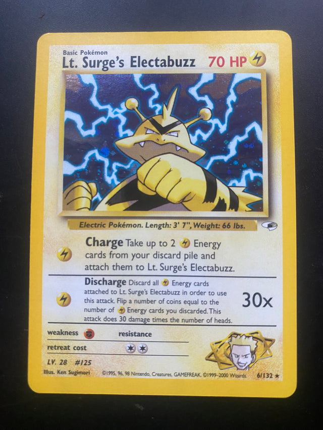 Lt. Surge's Electabuzz ENG EX+ Gym Heroes – Pokémon