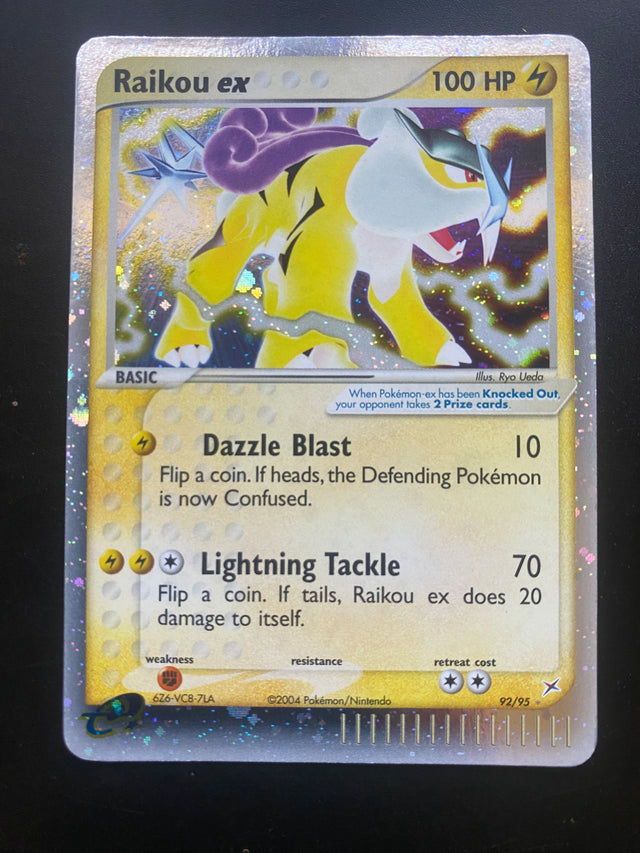 Raikou ex ENG 92/95 GOOD+ EX Team Magma vs Team Aqua – Pokémon