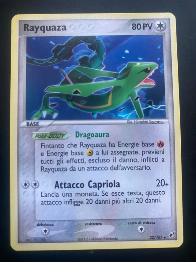 RAYQUAZA NO HOLO ITA 22/107 EX – Pokémon