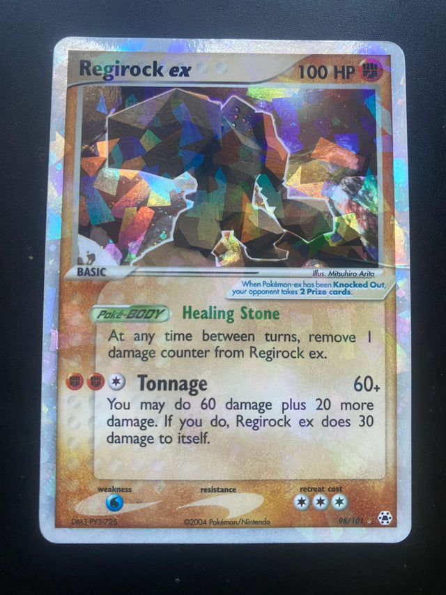 Regirock ex EX Hidden Legends 98/101 ENG GOOD+ (Grinza Frontale) – Pokémon