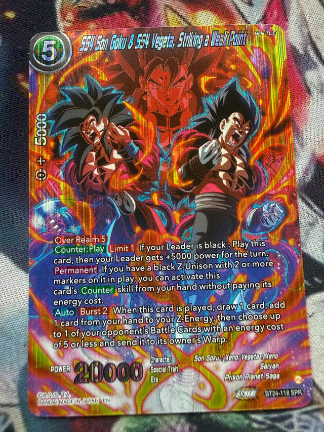 Dragon Ball SS4 Vegeta & Goku SPR BT24-118 – Dragon Ball