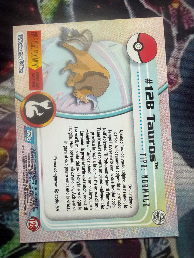 Topps Tauros No Holo - EX (Excellent) – Pokémon – foto 2