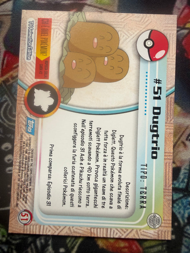Topps Dugtrio No Holo - EX (Excellent) – Pokémon – foto 2