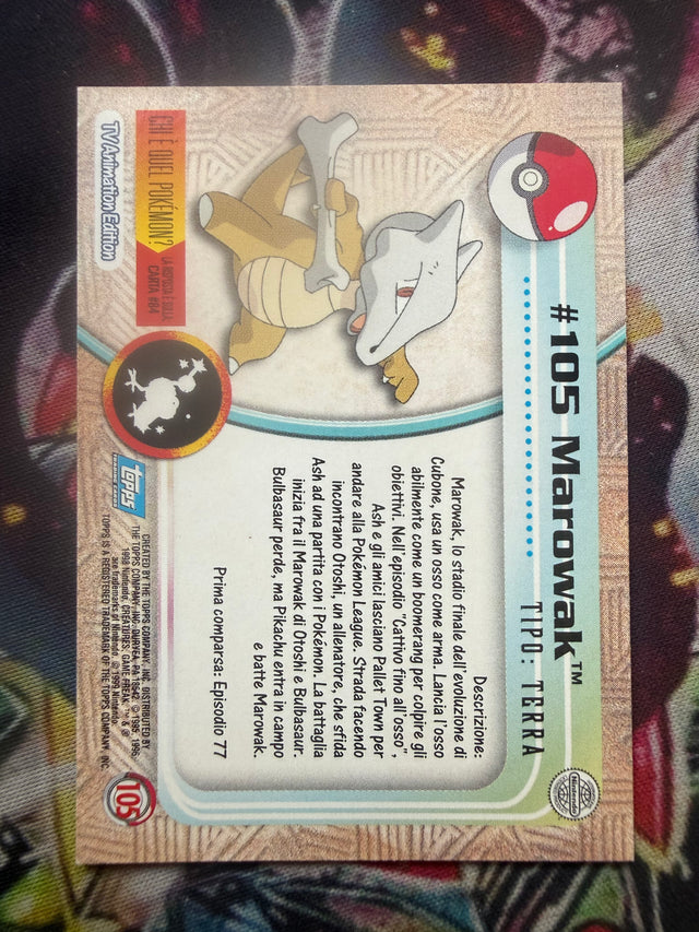 Topps Marowak No Holo - EX (Excellent) – Pokémon – foto 2