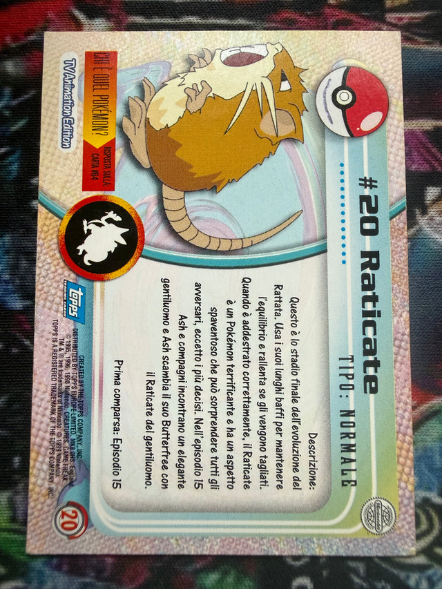 Topps Raticate Holo - Condizione EX – Pokémon – foto 3