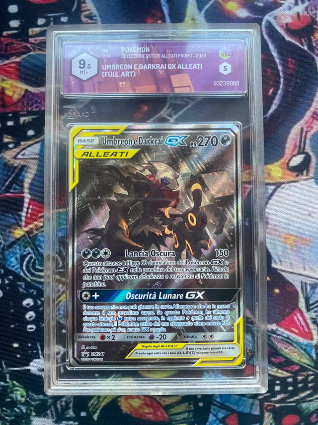 Umbreon & Darkrai GX TAG TEAM ITA GRAAD 9.5 – Pokémon gradata