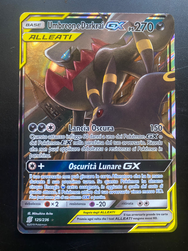 Umbreon & Darkrai GX ITA 125/236 Near Mint Sintonia Mentale – Pokémon
