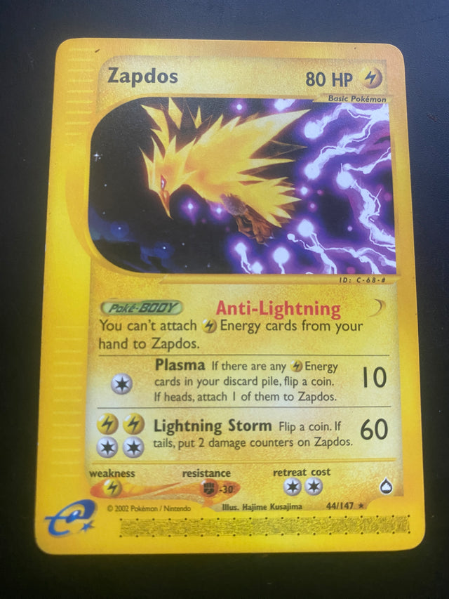 ZAPDOS NO HOLO ENG EX + – Pokémon